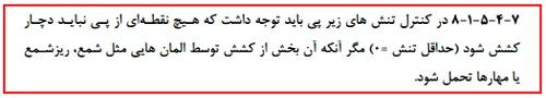 ضوابط نحوه ی کنترل آپلیفت در سیف