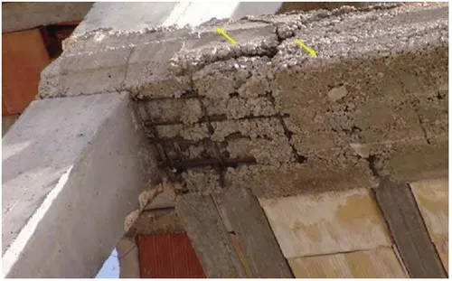 اشکالات اجرایی سازه بتنی؛ بررسی نواقص اجرایی ساختمان های بتنی(آپدیت 1405) 43 Figure 25 Beam shear failure 8 11zon
