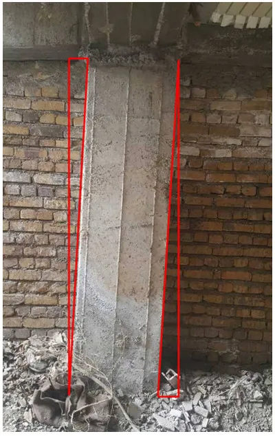 اشکالات اجرایی سازه بتنی؛ بررسی نواقص اجرایی ساختمان های بتنی(آپدیت 1405) 20 ناشاقولی ستون(اشکالات اجرایی)