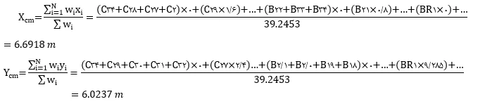 محاسبه مرکز جرم و مرکز سختی سازه؛ با حل 4 مثال کاربردی در ایتبس(آپدیت 1405) 45 center of mass formulation3