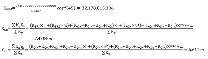 محاسبه مرکز جرم و مرکز سختی سازه؛ با حل 4 مثال کاربردی در ایتبس(آپدیت 1405) 48 center of mass formulation4