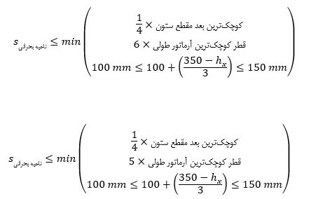 حداقل و حداکثر آرماتور المان های بتنی همراه با ضوابط فاصله آرماتورها(آپدیت 1405) 112 f50