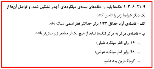 حداقل و حداکثر آرماتور المان های بتنی همراه با ضوابط فاصله آرماتورها(آپدیت 1405) 42 regulation25