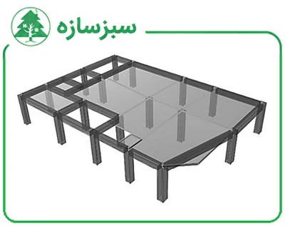 قاب خمشی به همراه سقف دال